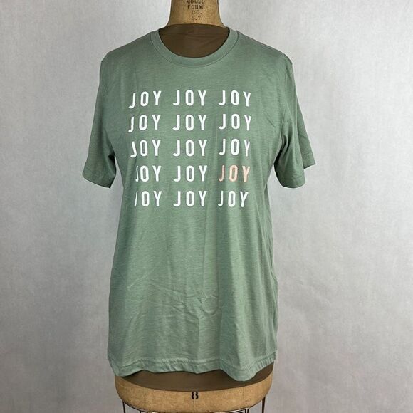 Ramble & Co JOY T-shirt Size Large Green White - Picture 1 of 6